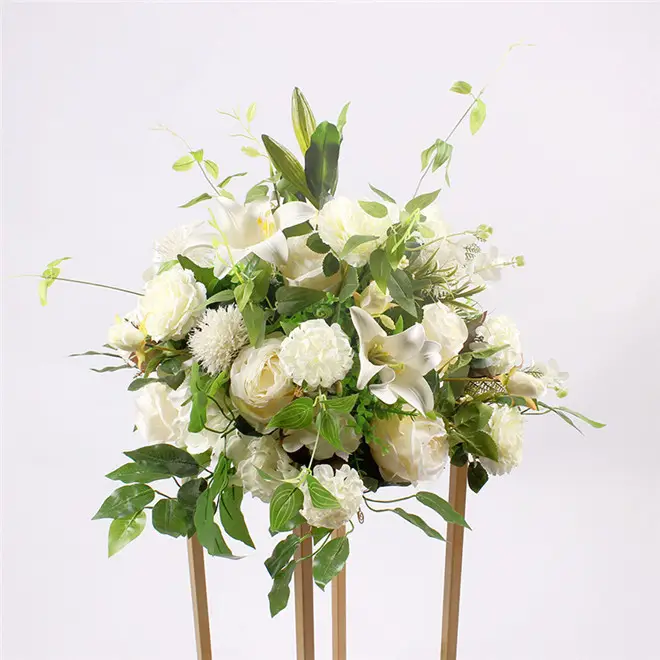 D3066 Faux Fabric Floral Arrangements Artificial Wedding Flower Balls