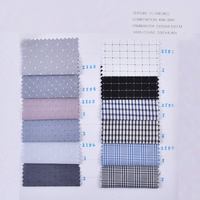 Tissu tissé à carreaux de haute qualité en coton et polyester, anti-rides, respirant, antistatique, pour chemises