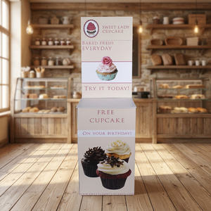X Stand Mobile Advertising Display with Steel <b>Frame</b> Black <b>Vinyl</b> Banners Reusable Design - Product Image 2