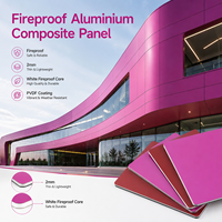 Panneau composite en aluminium (ACP) ignifuge noir mat 4x8 pour façade de bâtiment et mur-rideau