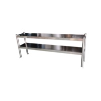 Table de travail commerciale en acier inoxydable 201/304 à haute capacité de vente, étagère de rangement pour cuisine et restaurant, capacité de charge de 300 kg/m