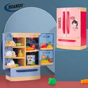 High Quality <strong>Kids</strong> Interactive Kitchen Electric Spray <strong>Mini</strong> <strong>Fridge</strong> Set Refrigerator Toy - Product Image 1