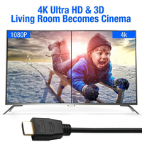 Câble HDMI ZOGUO 2K 144Hz à Taux de Rafraîchissement Élevé - Câble Vidéo Plaqué Or 24K 1080P/144Hz