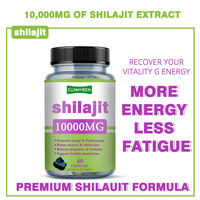 OEM ODM 10000mg Shilajit Capsules Supplément pour Favorise la performance énergétique et réduit les symptômes Tirage pour adulte