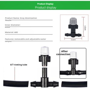Système de brumisation à basse pression F15 DIY pour l'été, brumisateur d'eau extérieur pour patio, jardin, pulvérisateur d'arrosage - Product Image 4