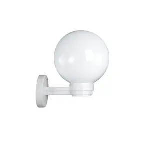 Hot sales ball shape acrylic white industrial wall lamp for modern garden