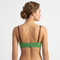 Lingerie ODM sexy en dentelle sans couture respirante avec armatures ultra-fines, coupe une pièce, bonnets oreilles de lapin, décolleté plongeant en V pour femme, tricotée pour l'été