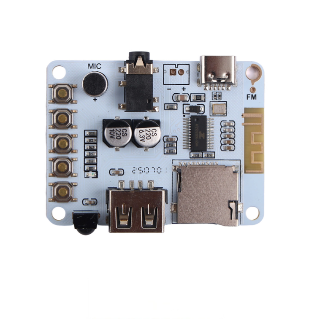 MP3 Audio Amplifier Decoder Board with Blue Tooth 5.0 Lossless USB Flash Drive TF Card AUX Player DIY Speaker Box 5V