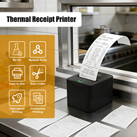 Impresora Térmica de Recibos de 80mm Compatible con USB y POS, con Cortador Automático, para Restaurantes, Cocinas y Supermercados