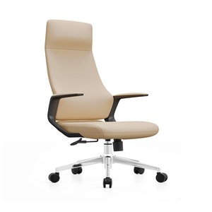 Sedia da Ufficio Direzionale Moderna in Pelle Bovina <span class=keywords><strong>di</strong></span> Lusso Italiana con Telaio in Acciaio Inossidabile e Funzione Reclinabile per <span class=keywords><strong>Studio</strong></span> e Computer - Product Image 5