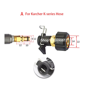 Conector Adaptador de Salida para Hidrolavadora, Manguera de Limpieza de Agua, Compatible con Black Decker, Patriot, Dawoo, Nilfisk, <span class=keywords><strong>STIHL</strong></span>, Herramientas de Limpieza de Autos - Product Image 2