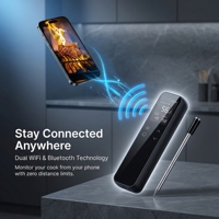 Thermomètre numérique WiFi LCD pour barbecue avec 2 capteurs de température, étanchéité IP67, en acier inoxydable de qualité alimentaire, compatible OEM pour grillades et fours