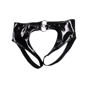 Mutandine ad anello stretto in lattice di ammoniaca da uomo biancheria intima corta sessuale - Product Image 1