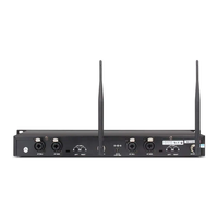 Système de monitoring intra-auriculaire sans fil UHF professionnel à double canal avec 4 récepteurs pour la scène