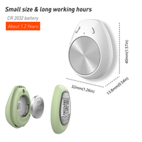 Mini hygromètre de température sans fil intelligent pour capteur d'intérieur Bluetooth avec aimant pour armoire à cigares Reptile-OEM ODM