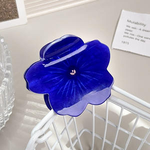 Accessoires pour cheveux coréens, pince à cheveux en acrylique, pince à cheveux en plastique pour femmes, pinces à cheveux en forme de fleur - Product Image 6