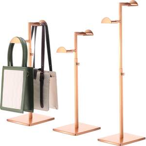 Display Stand <b>Handbag</b> Rack Metal <b>Gold</b> Holder Adjustable Height - Product Image 1