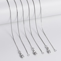 Chaîne de collier en laiton plaqué or 18 carats et rhodium, 100 pièces/sac, vente en gros, pour la fabrication de bijoux
