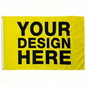 Publicité extérieure en gros, drapeaux personnalisés en polyester 100D, impression de logo personnalisée, 90*150cm - Product Image 1