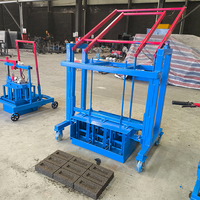 Presse manuelle portable pour la fabrication de blocs de béton creux, de pavés solides et de petites briques de ciment personnalisées