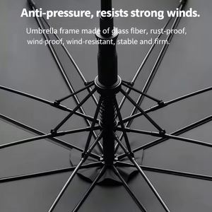 Paraguas de Golf de Lujo, Recto, Grande, Deportivo, con Logotipo Personalizado, Protección UV y Mango Plateado - Product Image 3