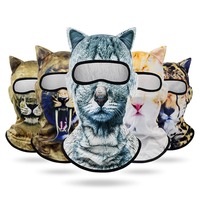 Nouveau masque amusant à motif animalier, masque intégral pour le visage et le cou, masque Gini pour l'été, pour la conduite en plein air