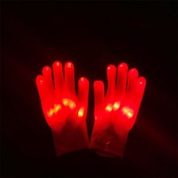 Juguetes Promocionales, Guantes LED Brillantes, Accesorio Mágico con Luces Intermitentes para los Dedos, para Halloween, Navidad, Año Nuevo, Accesorios de Baile, Ambiente Festivo