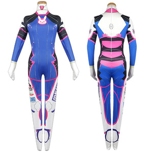 Traje de Cosplay D.Va de Star Edge, Azul y Rosa, Disfraz de Piloto Mecha para Mujer, Anime, Juego, Fiesta - Product Image 1
