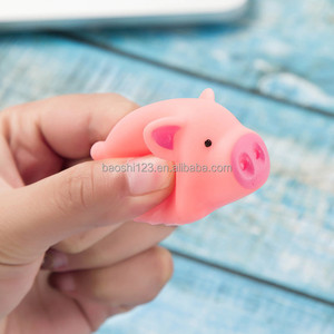 Juguete de cerdo rosa adorable para niños y niñas de 2 a 4 años, de plástico duradero, antiestrés, para apretar, con sonido y música. - Product Image 1
