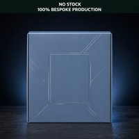 Boîte d'expédition bleu brume pour écran d'affichage, impression UV sélective personnalisée, emballage pour moniteur