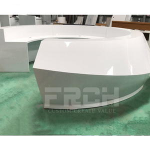 Color personalizado acuario clínica Yoga estudio de las instituciones de formación C frontal en forma de recepción - Product Image 1