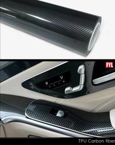 <span class=keywords><strong>Pellicola</strong></span> Vinilica per Auto in Fibra di Carbonio TPU 6D, Alta Lucentezza, Autoriparante - Product Image 4