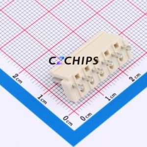 ZX-VH3.96-6PZZ-GW Wire-to-<b>Board</b> <b>Pin</b> Header Through hole Component (THT),P=3.96mm Connector 1x6P 3.96mm Through Hole VH - Product Image 2