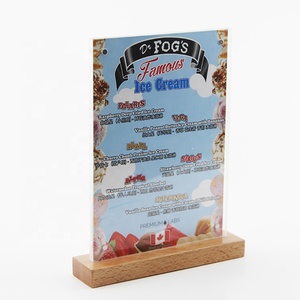 카드 메뉴 홀더를위한 양면 아크릴 테이블 스탠드 사인 프레임 디스플레이 랙 - Product Image 5