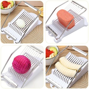 Trancheuse à jambon, coupe-lanières, trancheuse à œufs, diviseur de fruits en acier inoxydable, outil de cuisine domestique multifonctionnel, facile à nettoyer, tranchant - Product Image 2