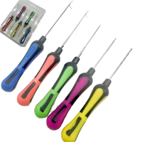 Accessoires de pêche à la carpe Kit d'aiguilles à bouillettes outil en acier inoxydable perceuse Stix Stringer aiguille Fine/lourde aiguille fermée