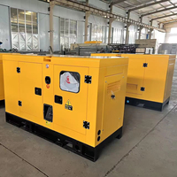 Générateur diesel silencieux de qualité supérieure Ricardo 55 kVA 44 kW, alternateur à faible régime, groupe électrogène diesel silencieux refroidi par eau pour usine