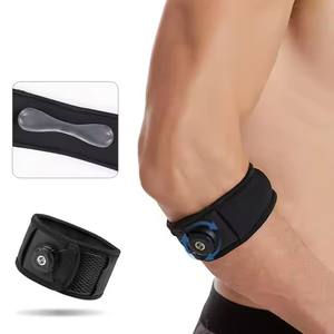 Manopola della guarnizione in Silicone traspirante regolabile per palestra protezione del gomito compressione dolore ortopedico supporto del gomito cinturino - Product Image 4
