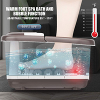 Masseur de pieds automatique OEM d'usine avec spa, chauffage, thérapie par lumière rouge, bulles d'oxygène pour le soulagement et la relaxation des pieds, température 35-48