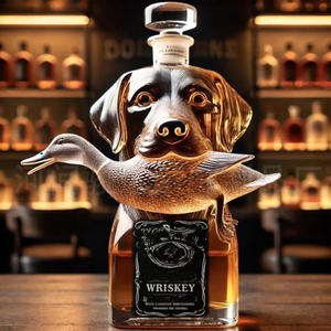 Décanteur en forme de chien en verre transparent clair Bouteille de <span class=keywords><strong>whisky</strong></span> unique et intéressante pour <span class=keywords><strong>whisky</strong></span> - Product Image 5