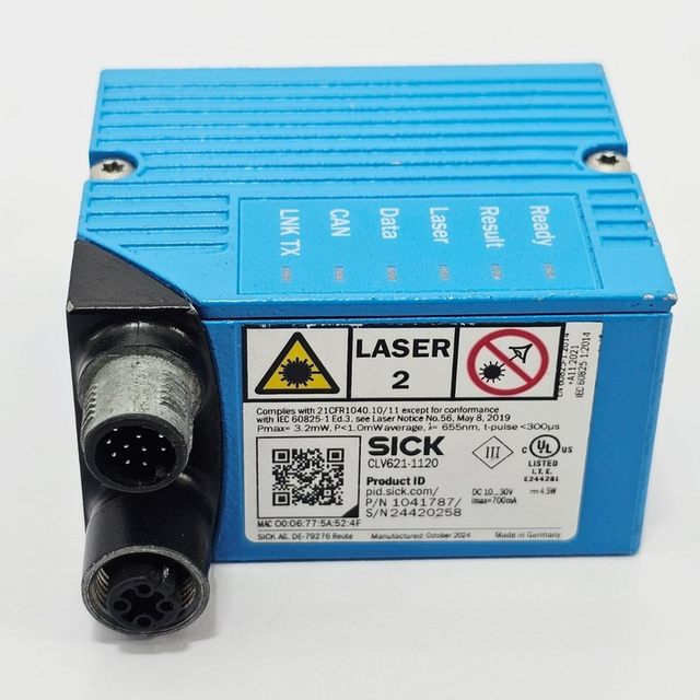 Brand New, Original CLV621-1120 PN: 1041787 FIXED MOUNT BARCODE SCANNERS Brand New, Original PLC