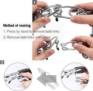 Fast Delivery Prong Dog Training Collar Ultra-Plus Chrome Plated Steel Pet Pinch Anti <b>Pull</b> Collar for Dogs Pinch Prong Collar - Product Image 4