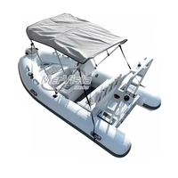 Article populaire : Bateau semi-rigide en aluminium abordable avec revêtement en PVC pour la pêche et les loisirs en famille
