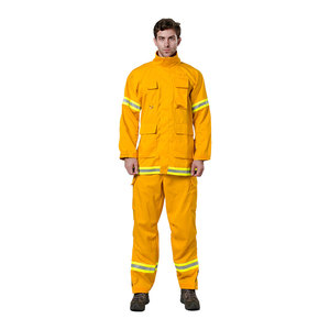 Vêtements de <span class=keywords><strong>sécurité</strong></span> pour pompiers forestiers certifiés NFPA 1977, combinaison ignifuge jaune, <span class=keywords><strong>veste</strong></span> et pantalon EPI - Product Image 1