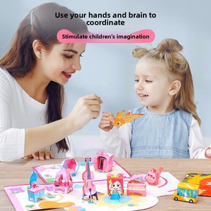 Livre d'origami 3D en papier fait main transfrontalier <span class=keywords><strong>pour</strong></span> enfants, édition anglaise, jouet éducatif DIY (4-6 ans) - Product Image 4