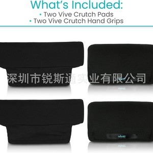 Cane <b>Cushion</b> Protective <b>Cover</b> <b>Black</b> Universal Underarm Pad For Crutches Rehabilitation Accessories - Product Image 4
