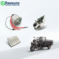 Nouveau kit de conversion EV Rawsuns 4kW 6000 tr/min avec moteur à enroulement plat PMSM, onduleur et boîte de vitesses pour voitures particulières et Tuk-Tuk