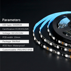 Tira de Luces LED Inteligente WS2811 Direccionable RGB 12V, Tira de Luces LED RGB de 25m con Sincronización de Video Tuya - Product Image 1
