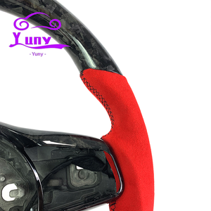 Accessoires d'intérieur costume pour <span class=keywords><strong>Jaguar</strong></span> XE XF XJL F-Type R S coupé personnalisé en fibre de carbone forgé voitures volant LED personnalisation - Product Image 5