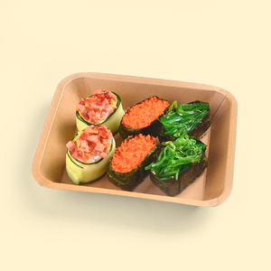 Bandeja de comida de plástico cuadrada de doble contacto personalizada plato desechable rojo chino para almacenamiento de galletas azúcar cajas de papel de almacenamiento de frutas - Product Image 6